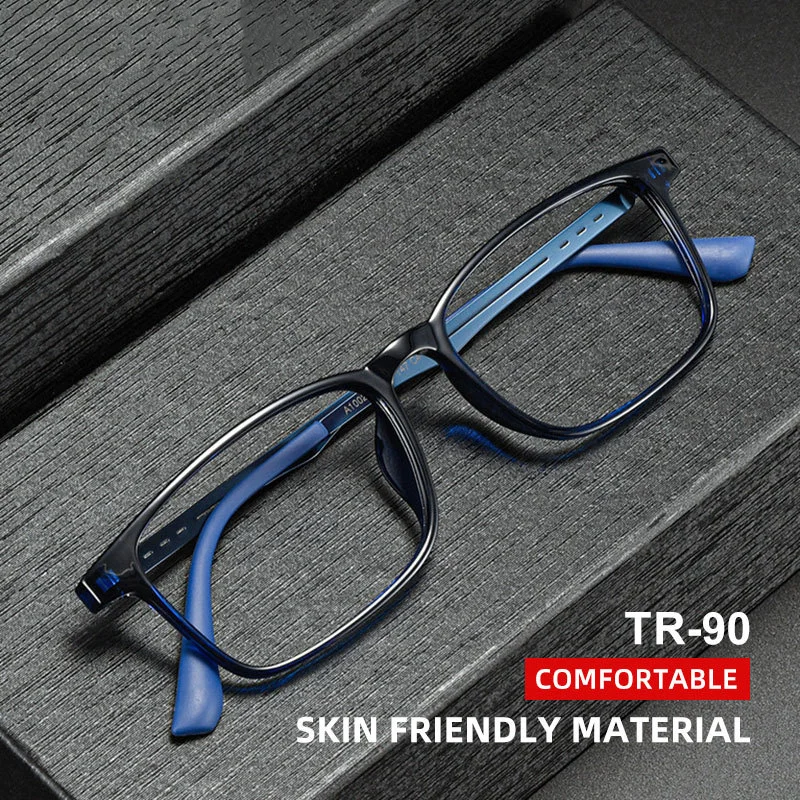 Blue Light Blocking Reading Glasses Men Women High Quality Ultralight TR90 Titanium Square Presbyopia Eyewear with Diopter +1.0 
Blue Light Blocking Reading Glasses Men Women High Quality Ultralight TR90 Titanium Square Presbyopia Eyewear with Diopter +1.0
