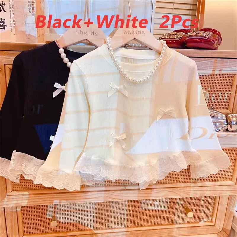 New Girls 2Pcs T-Shirt Coats Spring Autumn Kids Buy One Get One Free Tops Teen Trendy Long Sleeve Pullover Big Children Clothes
New Girls 2Pcs T-Shirt Coats Spring Autumn Kids Buy One Get One Free Tops Teen Trendy Long Sleeve Pullover Big Children Clothes