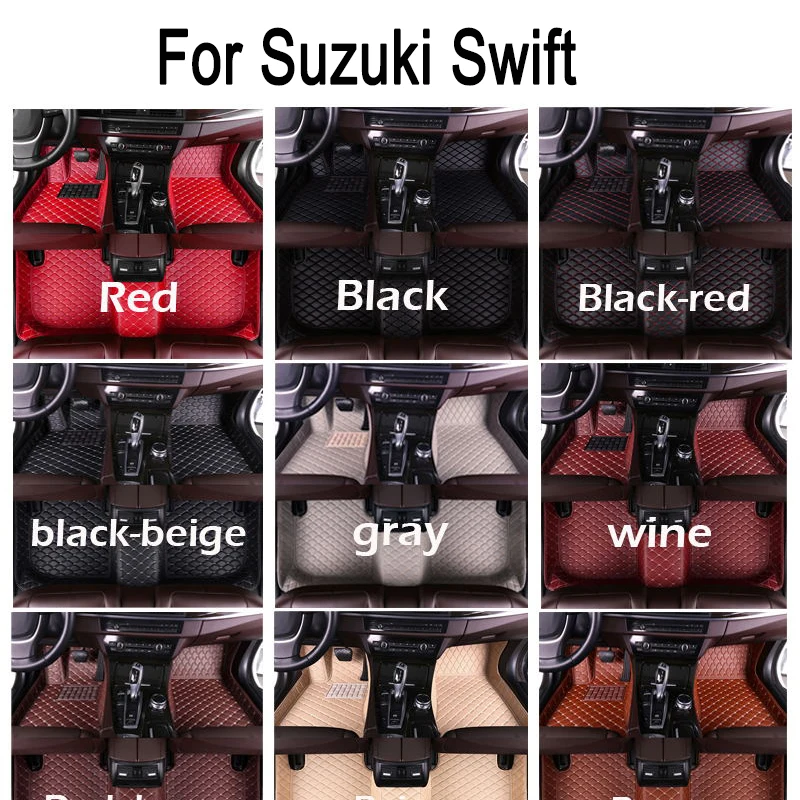 Автомобильные коврики для Suzuki Swift AZG412 413D 414 2011 ~ 2017 5 дверей водонепроницаемые аксессуары 
Автомобильные коврики для Suzuki Swift AZG412 413D 414 2011 ~ 2017 5 дверей водонепроницаемые аксессуары