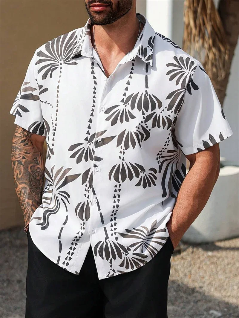 Men's Custom Pattern 3D Printed Short-sleeved Lapel Button Hawaiian Beach Outdoor Shopping Stylish Thin Business Casual Top
Men's Custom Pattern 3D Printed Short-sleeved Lapel Button Hawaiian Beach Outdoor Shopping Stylish Thin Business Casual Top