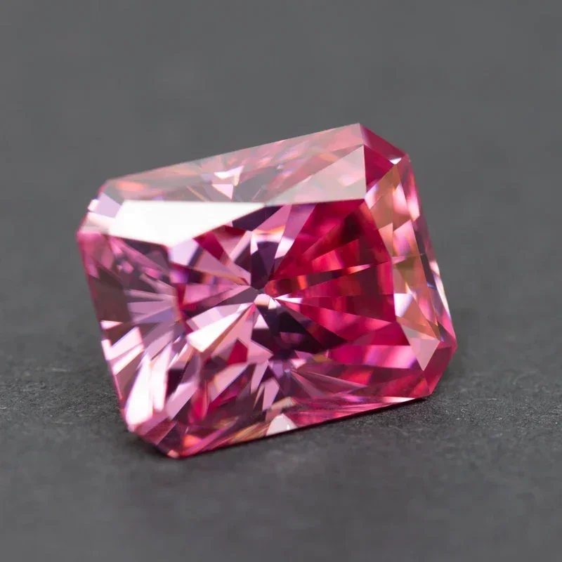 NEW Moissanite Stone Radiant Cut Pink Color Charms for Jewelry Making DIY Ring Necklace Earrings Materials with Certificate
NEW Moissanite Stone Radiant Cut Pink Color Charms for Jewelry Making DIY Ring Necklace Earrings Materials with Certificate