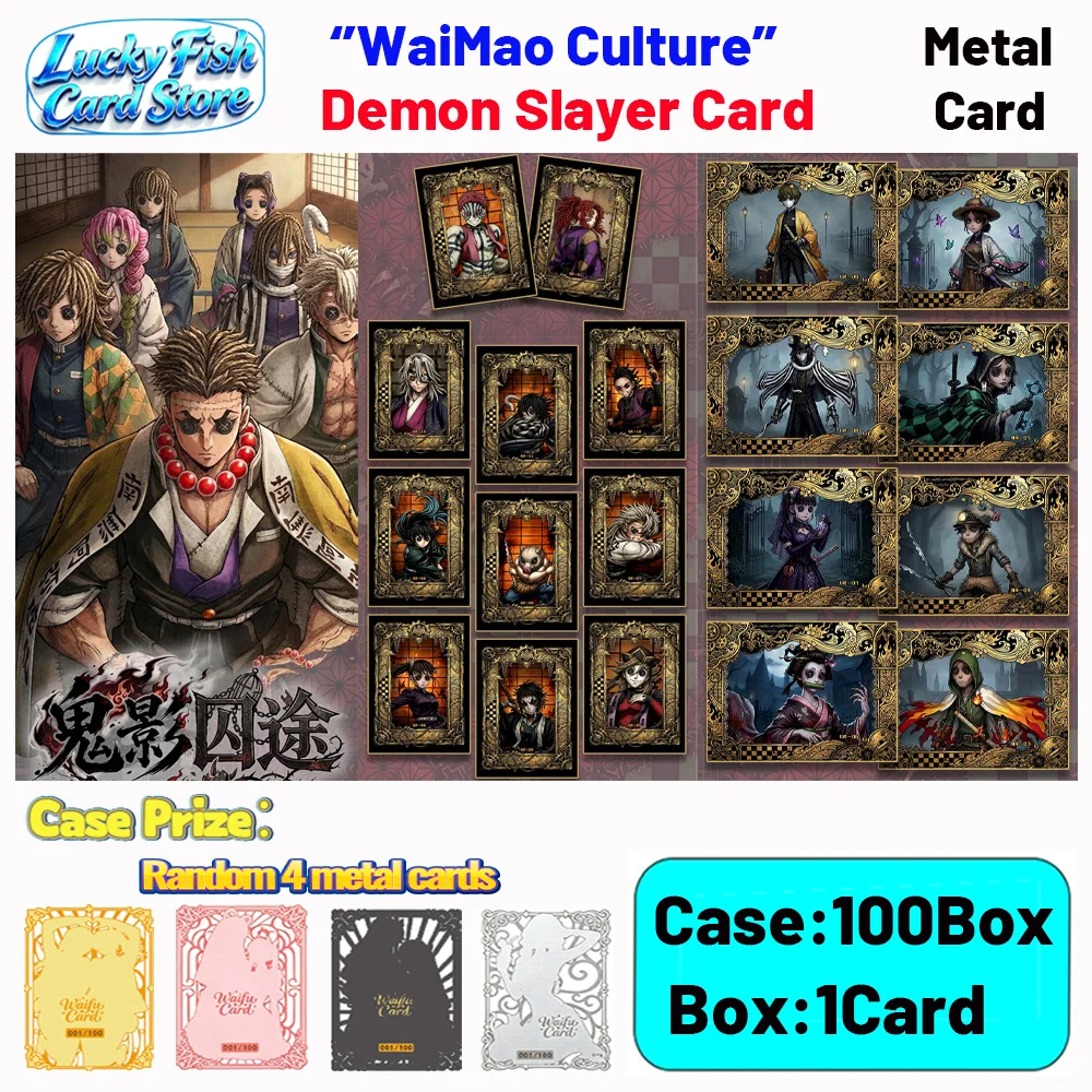 Wholesale 2026 New WaiMao Creative Studio Demon Slayer Cards Metal Enamel Card Anime Collectibles Character Fan Gifts
Wholesale 2026 New WaiMao Creative Studio Demon Slayer Cards Metal Enamel Card Anime Collectibles Character Fan Gifts