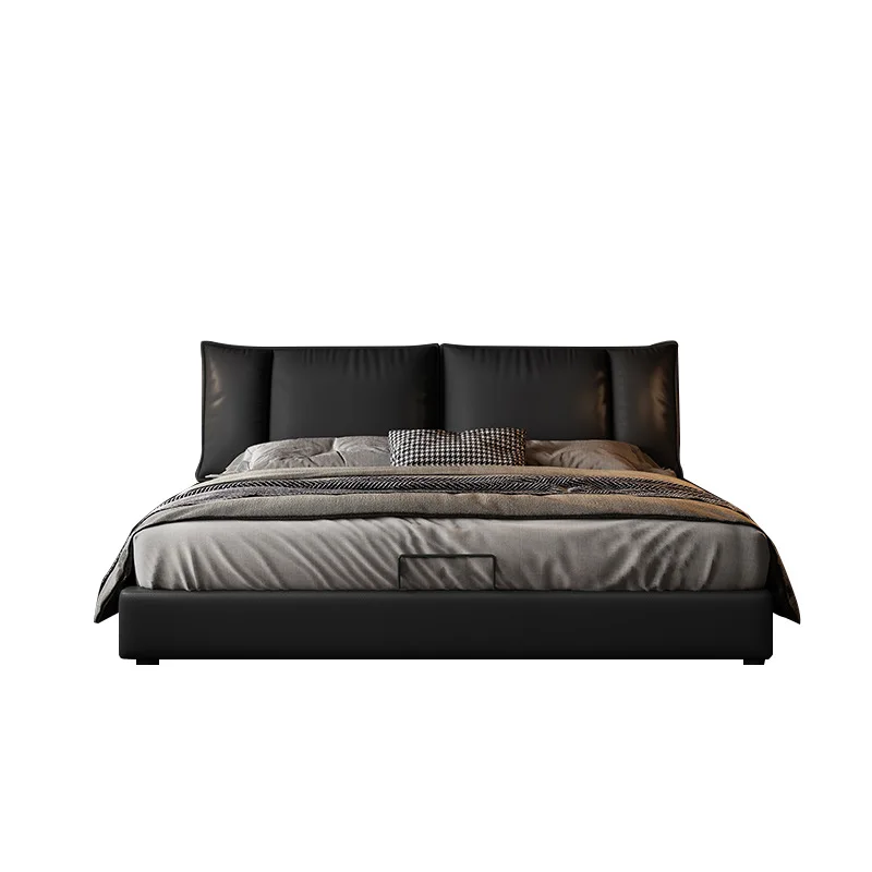 Italian minimalist small apartment leather bed 1.5 light luxury master bedroom soft bag double wedding bed modern simple floor s
Italian minimalist small apartment leather bed 1.5 light luxury master bedroom soft bag double wedding bed modern simple floor s