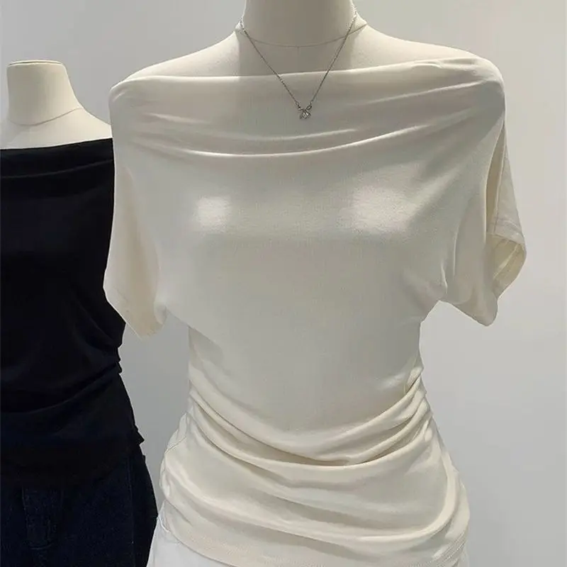 Футболка женская летняя Super Feel Modal Cotton с одним открытым плечом, коротким рукавом и асимметричным вырезом, приталенная, с открытыми плечами
Футболка женская летняя Super Feel Modal Cotton с одним открытым плечом, коротким рукавом и асимметричным вырезом, приталенная, с открытыми плечами