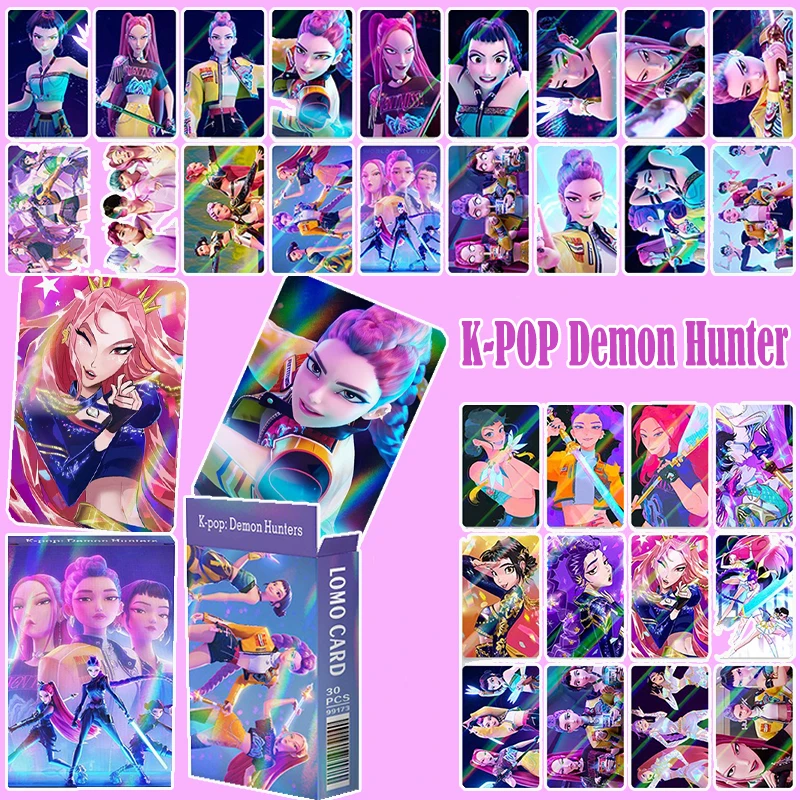 30pcs K-POP Demon Hunter Girl Group LOMO Cards Laser Card Collectible Game Cards for Fans of K-POP Merch Gifts toy
30pcs K-POP Demon Hunter Girl Group LOMO Cards Laser Card Collectible Game Cards for Fans of K-POP Merch Gifts toy