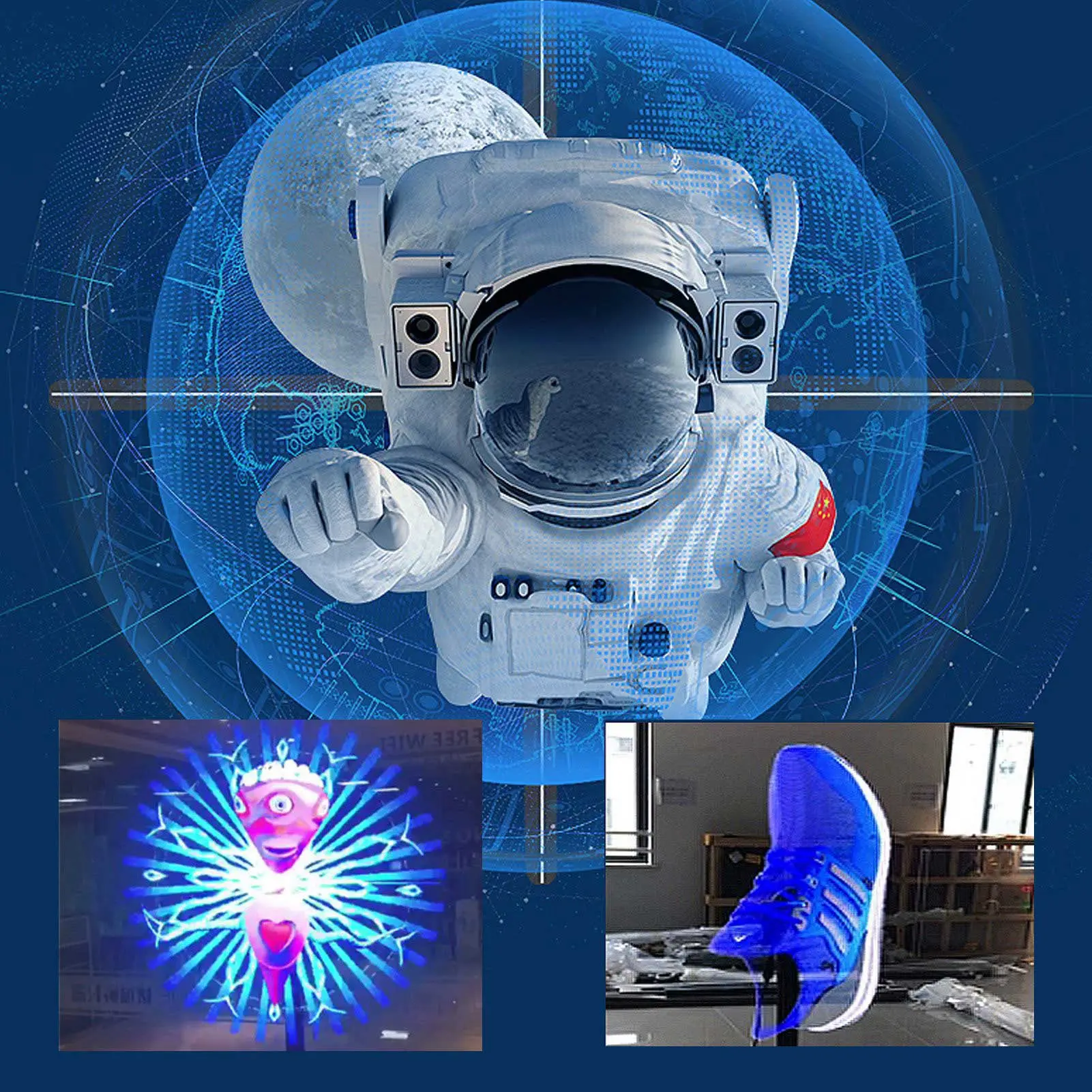 3D Hologram Fan Display 1024x768P WiFi APP Control Holographic Advertising Machine for Win Exhibition 3D Hologram Fan Player
3D Hologram Fan Display 1024x768P WiFi APP Control Holographic Advertising Machine for Win Exhibition 3D Hologram Fan Player