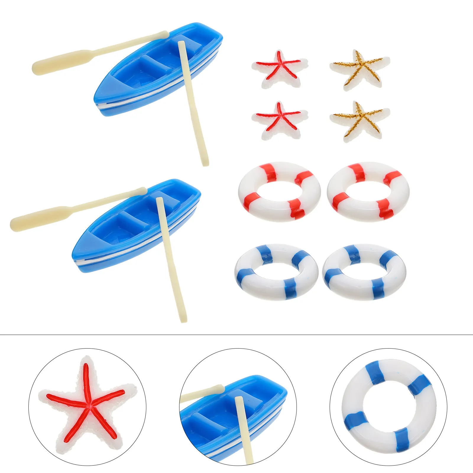 1Set Exquisite Hand-Painted Miniature Sea View Adornments Lovely Paddles Lifebuoy Shape Resin Crafts for Mini Garden Moss
1Set Exquisite Hand-Painted Miniature Sea View Adornments Lovely Paddles Lifebuoy Shape Resin Crafts for Mini Garden Moss
