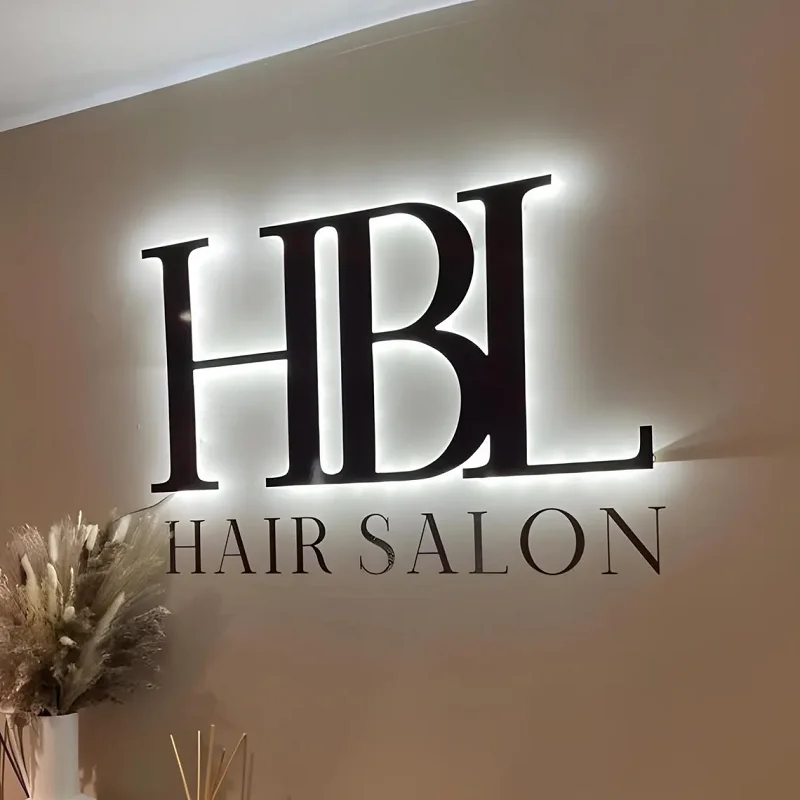 Custom Illuminated 3D Laser Cut Metal Letter LED Backlit Channel Waterproof Signs for Wall Company Office Storefront, Salon
Custom Illuminated 3D Laser Cut Metal Letter LED Backlit Channel Waterproof Signs for Wall Company Office Storefront, Salon