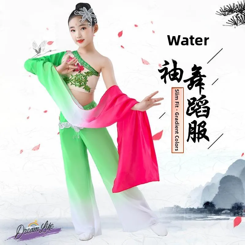 New Children's Dance Costume Women's Single Shoulder Long Sleeve Classical National Style Spring Rain Performance Dancewear
New Children's Dance Costume Women's Single Shoulder Long Sleeve Classical National Style Spring Rain Performance Dancewear