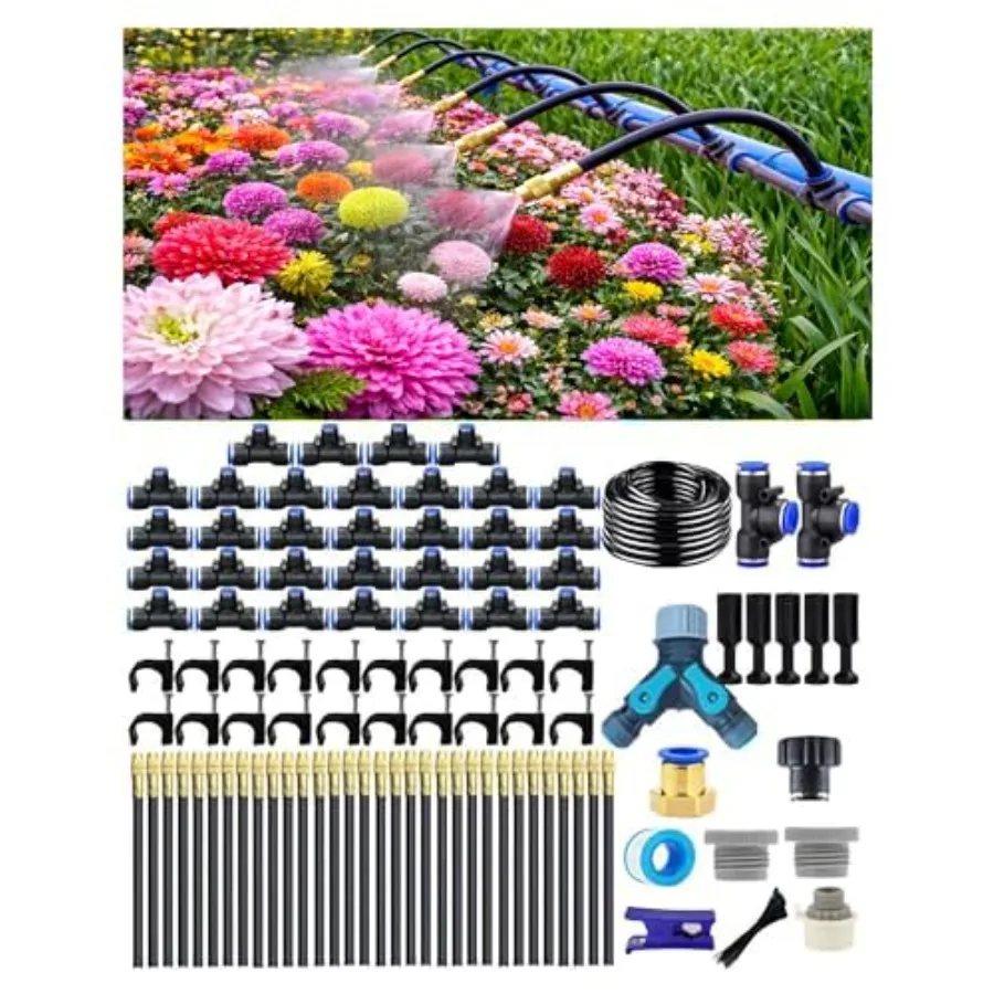 Automatic garden watering system for patio potted plants and garden use; made of durable plastic; black and gray; 360 adjustabl
Automatic garden watering system for patio potted plants and garden use; made of durable plastic; black and gray; 360 adjustabl