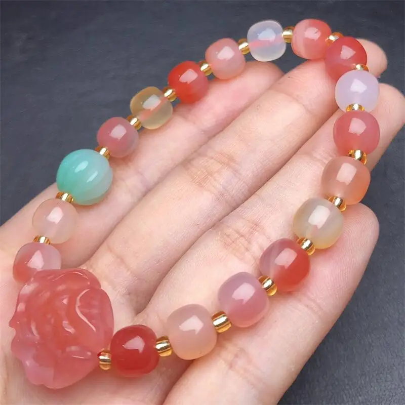 7.8MM Natural Yanyuan Agate Flower Bracelet Charms Handmade Fortune Energy Bangle Mineral Woman Amulet Jewelry Gift 1PCS
7.8MM Natural Yanyuan Agate Flower Bracelet Charms Handmade Fortune Energy Bangle Mineral Woman Amulet Jewelry Gift 1PCS