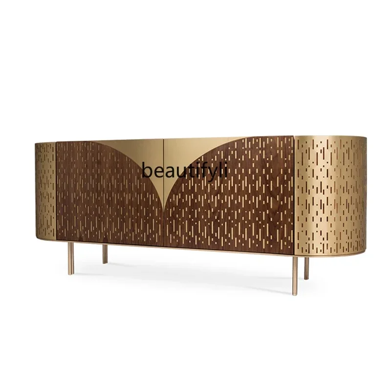 S Italian light luxury dining side cabinet, locker, high-end designer high-end entrance cabinet
S Italian light luxury dining side cabinet, locker, high-end designer high-end entrance cabinet