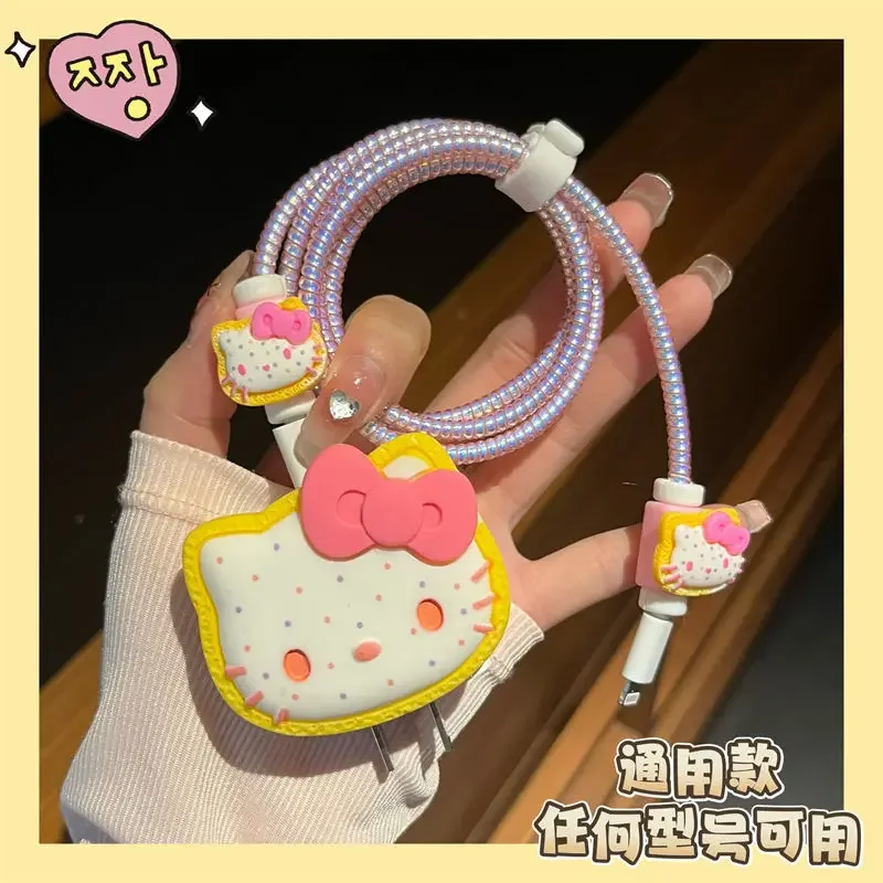 Kawaii Sanrio Cute Hello Kittys Iphone14 Charger Protective Sleeve Data Cable Break-Proof 20W Winding Rope Girls Anime Gift Toys
Kawaii Sanrio Cute Hello Kittys Iphone14 Charger Protective Sleeve Data Cable Break-Proof 20W Winding Rope Girls Anime Gift Toys
