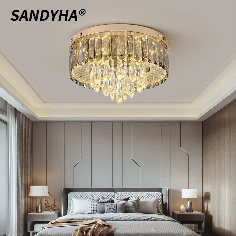 SANDSHA Nordic Indoor Restaurant Round LED Pendant Crystal Bedroom Ceiling Light Living Room Home Decoration Lighting Fixtures
SANDSHA Nordic Indoor Restaurant Round LED Pendant Crystal Bedroom Ceiling Light Living Room Home Decoration Lighting Fixtures