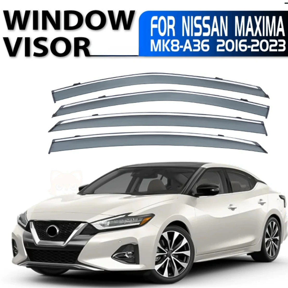 Chrome Strips Rain Guards for NISSAN MAXIMA 2016-2023 Wind Deflectors Door Visor Vent Shades Ventvisor Window Visor Accessories
Chrome Strips Rain Guards for NISSAN MAXIMA 2016-2023 Wind Deflectors Door Visor Vent Shades Ventvisor Window Visor Accessories