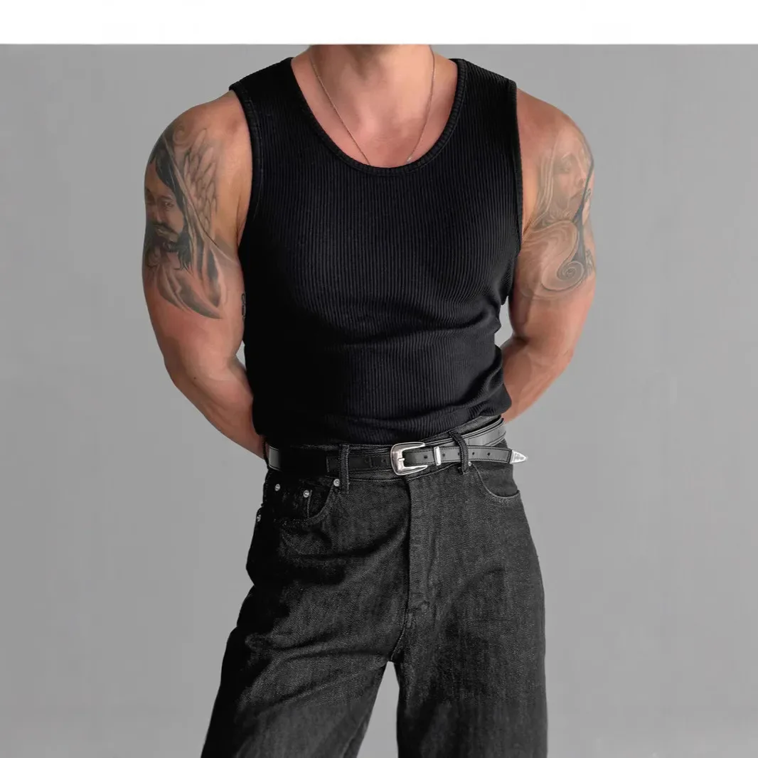 New Summer Light and Thin Sports Fitness Thick Threaded Vest Men's Elastic, Slim, Sweat-absorbing and Breathable
New Summer Light and Thin Sports Fitness Thick Threaded Vest Men's Elastic, Slim, Sweat-absorbing and Breathable