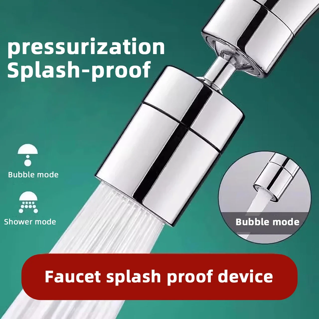 Universal Kitchen Sink Faucet 360 Degrees Splash-Proof Joint Swivelling Extension Faucet Extender Adapter
Universal Kitchen Sink Faucet 360 Degrees Splash-Proof Joint Swivelling Extension Faucet Extender Adapter