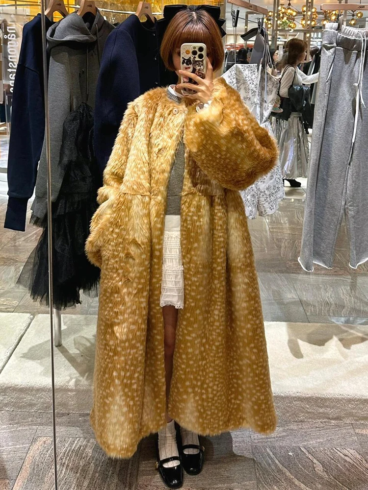 Eco-Friendly Long Fur Coat Women's Sli Outerwear Winter Thi Warm Comfortable Easy Clean Straight Hem Loose Fit
Eco-Friendly Long Fur Coat Women's Sli Outerwear Winter Thi Warm Comfortable Easy Clean Straight Hem Loose Fit