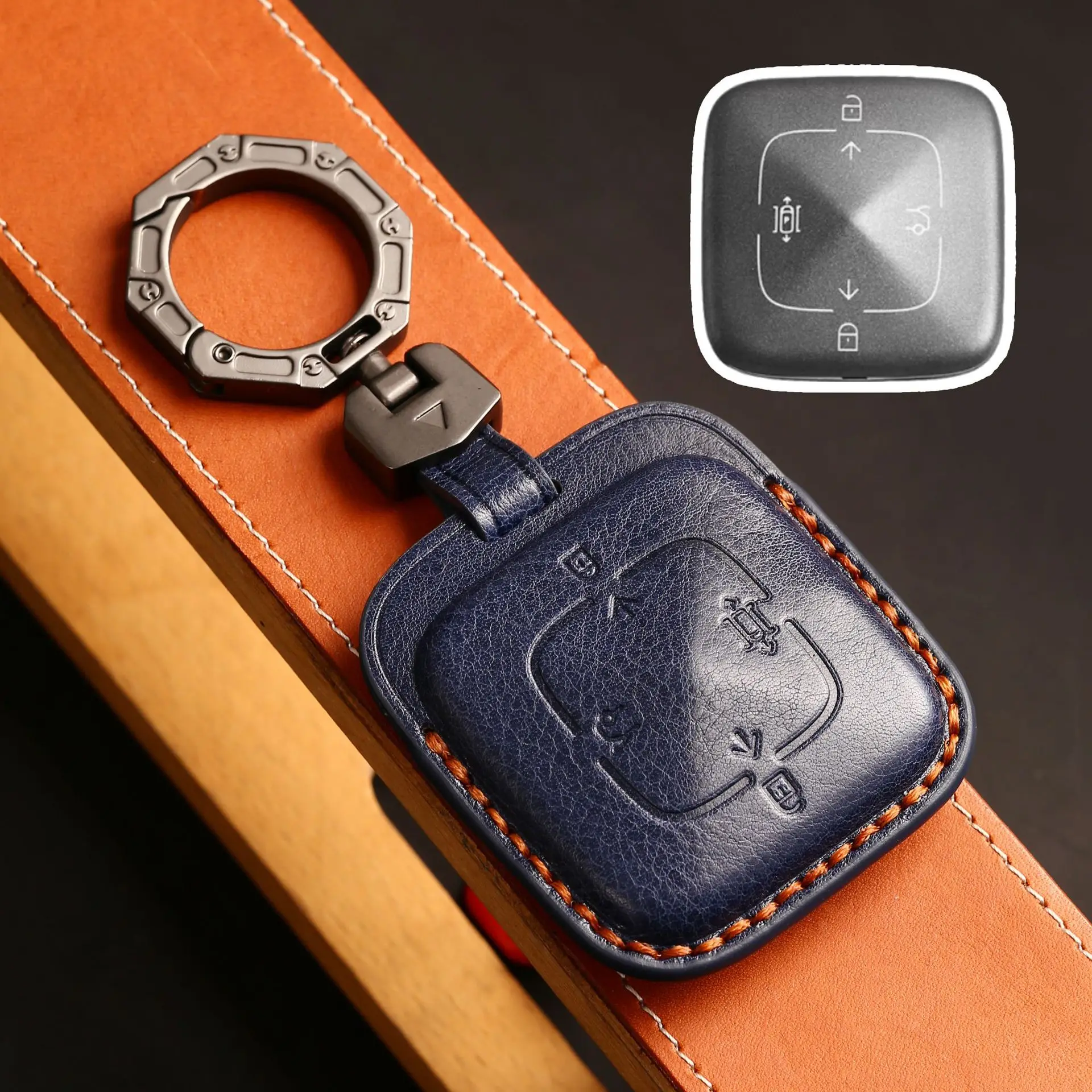 Кожаный чехол для автомобильных ключей, чехол для Zeeker 001 009 X Bluetooth, интеллектуальный ключ, корпус, аксессуары для ключей
Кожаный чехол для автомобильных ключей, чехол для Zeeker 001 009 X Bluetooth, интеллектуальный ключ, корпус, аксессуары для ключей