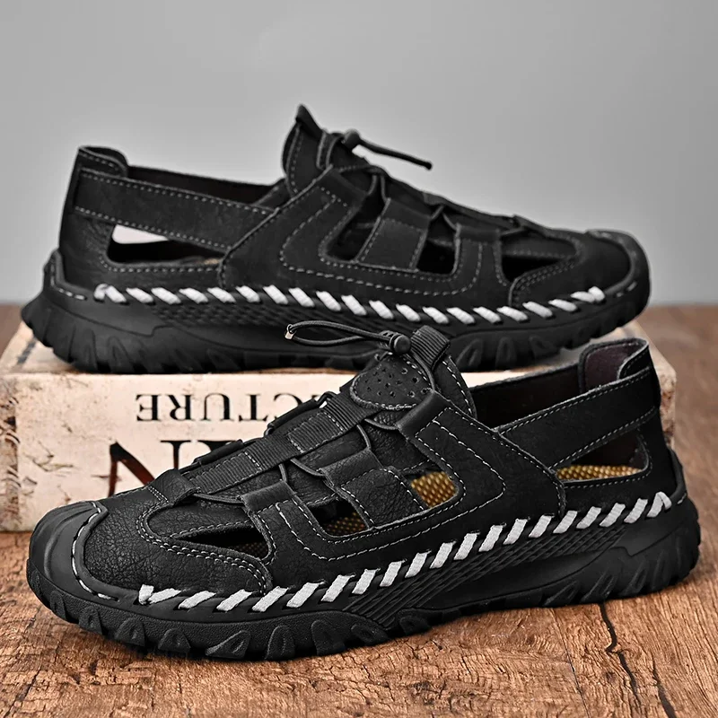 Hot Sale Men Summer Sandals New Fashion Genuine Leather Male Outdoor Luxury Design Te Fashion Cros Sandals Good Quality
Hot Sale Men Summer Sandals New Fashion Genuine Leather Male Outdoor Luxury Design Te Fashion Cros Sandals Good Quality