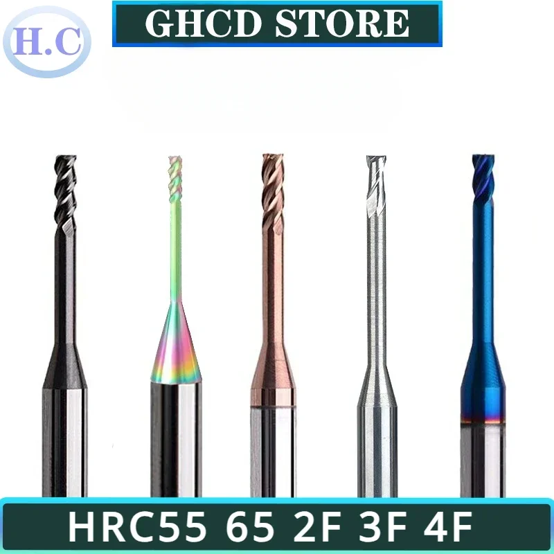 HRC55 HRC60 2/3/4 Flute Tungsten Carbide End Mill Milling Cutter Cnc Routerbits Long Flute Endmills 1mm 1.5mm 2mm 2.5mm 3.0mm HC
HRC55 HRC60 2/3/4 Flute Tungsten Carbide End Mill Milling Cutter Cnc Routerbits Long Flute Endmills 1mm 1.5mm 2mm 2.5mm 3.0mm HC