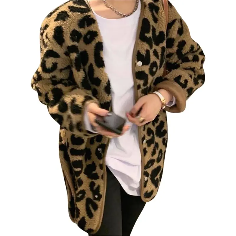 CYL-Женское флисовое пальто с леопардовым принтом, модная куртка, кардиган из искусственного меха, пальто
CYL-Женское флисовое пальто с леопардовым принтом, модная куртка, кардиган из искусственного меха, пальто