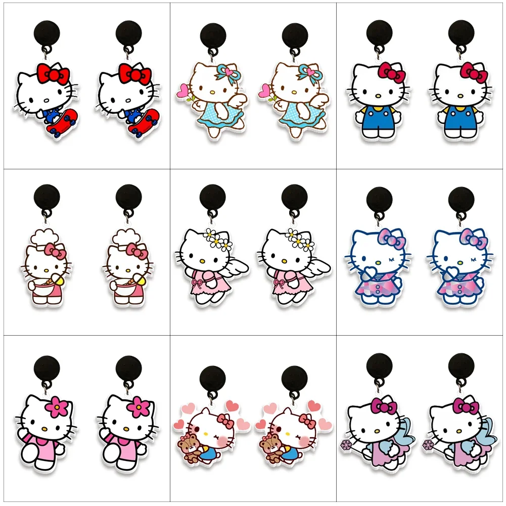 Adorable Hello Kitty Black Dangle Resin Earrings Sanrio Printed Resin Earrings Pendant Cartoon Earrings Women's Gift Children
Adorable Hello Kitty Black Dangle Resin Earrings Sanrio Printed Resin Earrings Pendant Cartoon Earrings Women's Gift Children