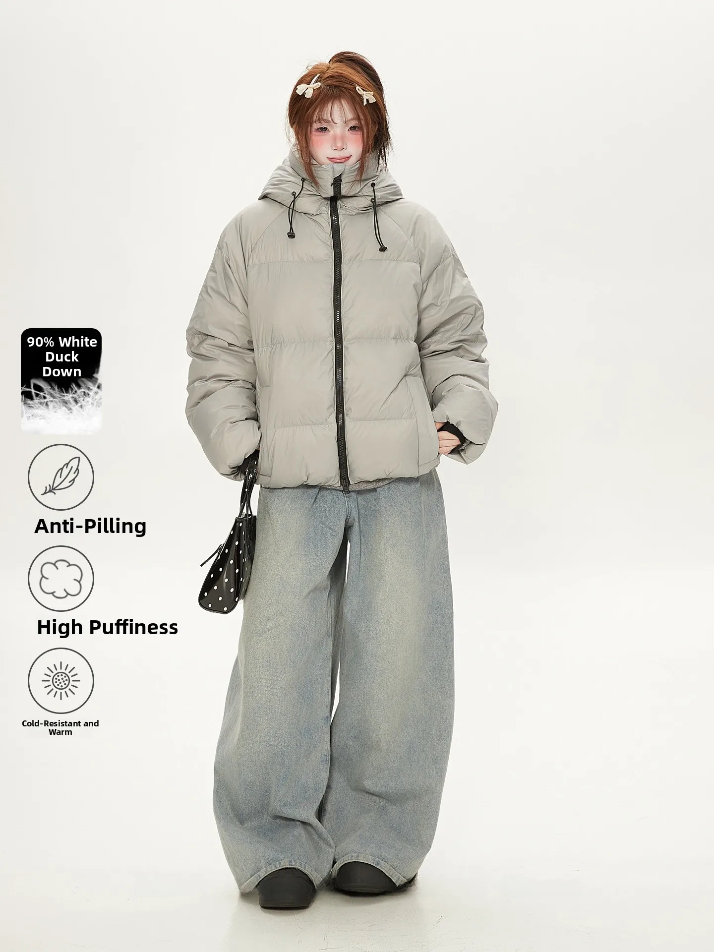 Зимнее тонкое теплое свободное пальто с капюшоном в стиле American Sle, женское пуховое пальто 2025 года, новое уличное хлопковое пальто Du, модное
Зимнее тонкое теплое свободное пальто с капюшоном в стиле American Sle, женское пуховое пальто 2025 года, новое уличное хлопковое пальто Du, модное