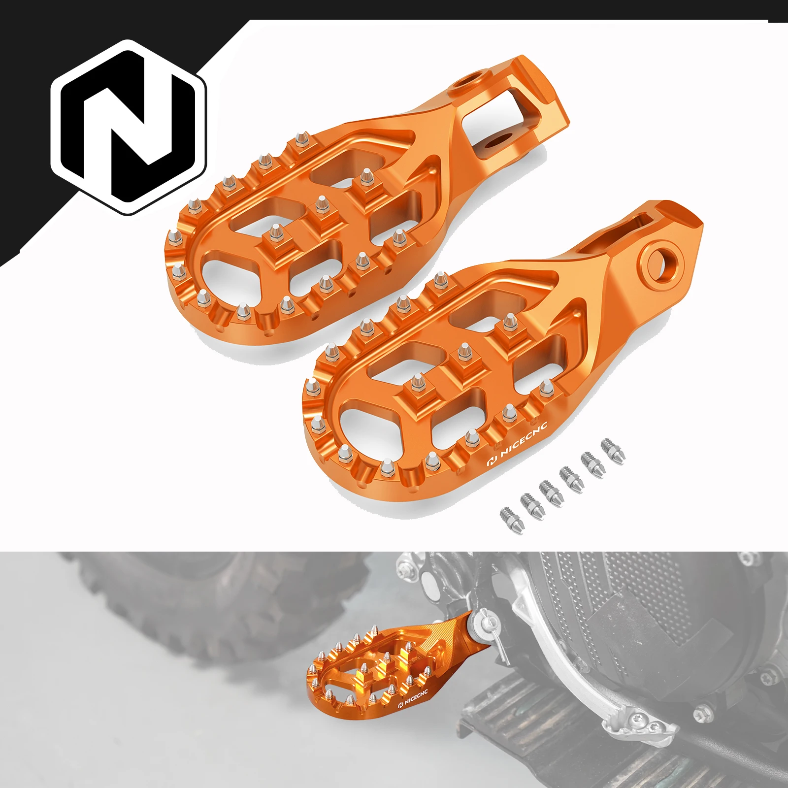 NICECNC For KTM EXC 300 2024 Forged Foot Pegs EXCF 350 XCW 500 EXC 250 XCW 300 2024 SX 125 SXF 450 XC300 XCF SX-F 250 2023-2024
NICECNC For KTM EXC 300 2024 Forged Foot Pegs EXCF 350 XCW 500 EXC 250 XCW 300 2024 SX 125 SXF 450 XC300 XCF SX-F 250 2023-2024