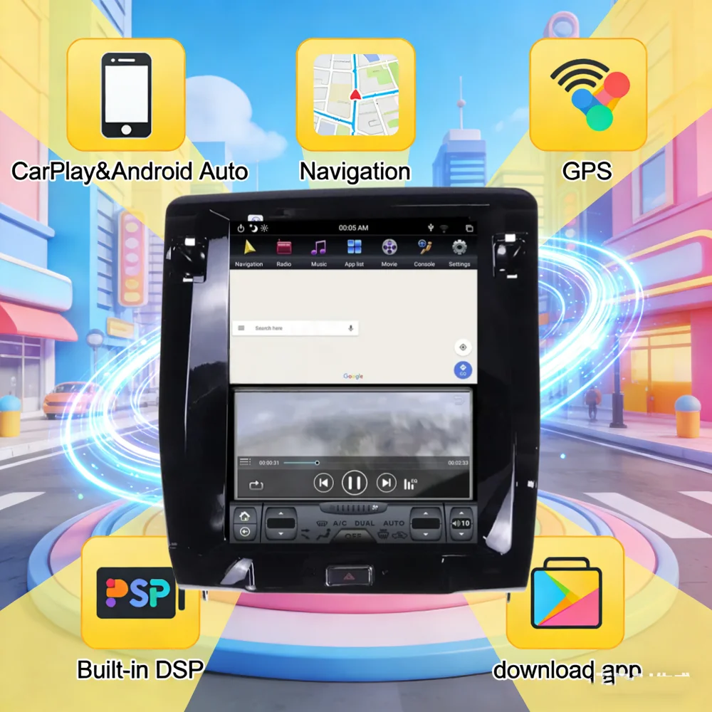 10.4" For Maserati Quattroporte 2013-2017 Car GPS Navi System with CarPlay, Android Auto and HD Touchscreen Multimedia Interface
10.4" For Maserati Quattroporte 2013-2017 Car GPS Navi System with CarPlay, Android Auto and HD Touchscreen Multimedia Interface