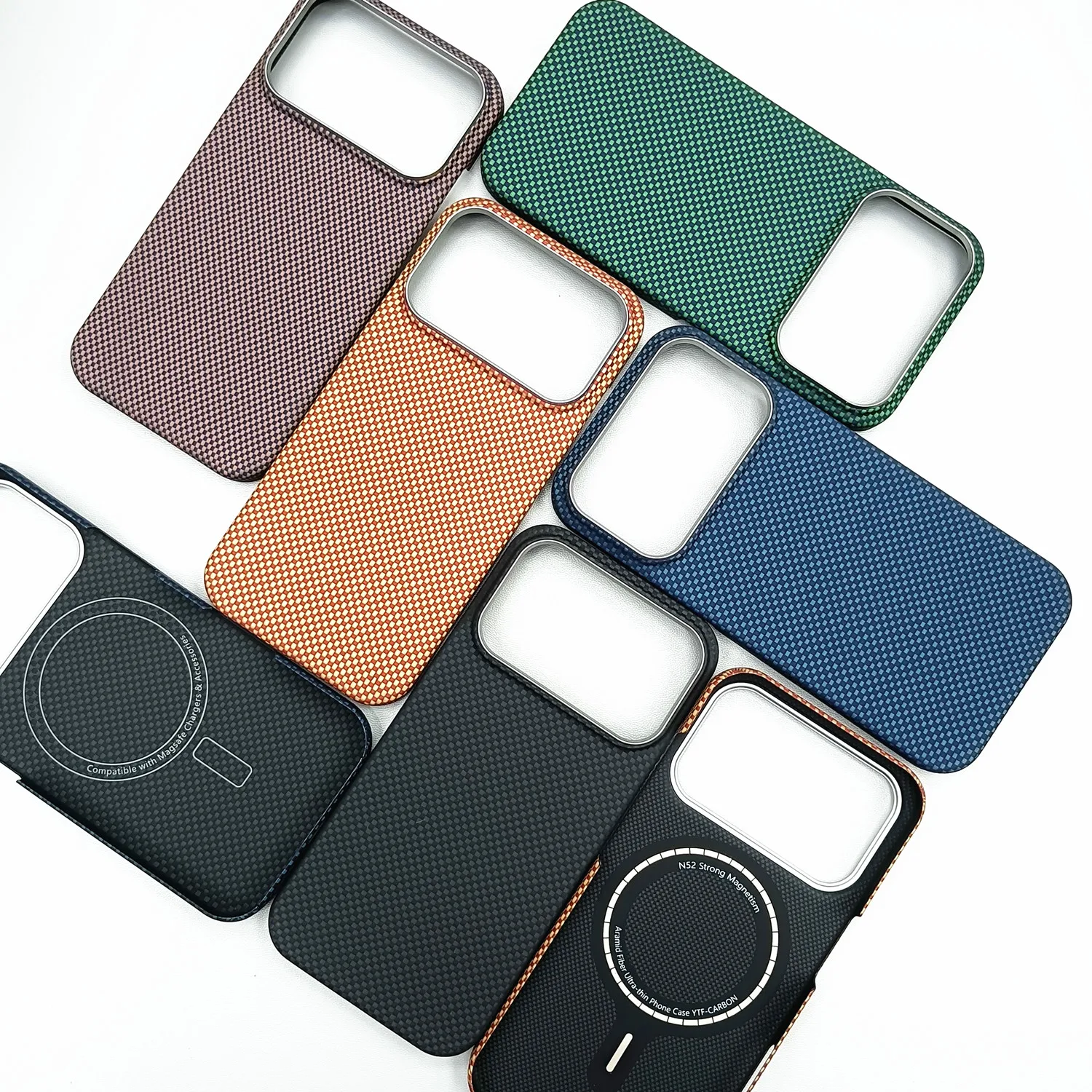 Matte Genuine Aramid Carbon Fiber Magnetic Cover For iPhone 17 Pro Max 17Pro Magsafe Matte Weaving Grids Bulletproof Back Case
Matte Genuine Aramid Carbon Fiber Magnetic Cover For iPhone 17 Pro Max 17Pro Magsafe Matte Weaving Grids Bulletproof Back Case