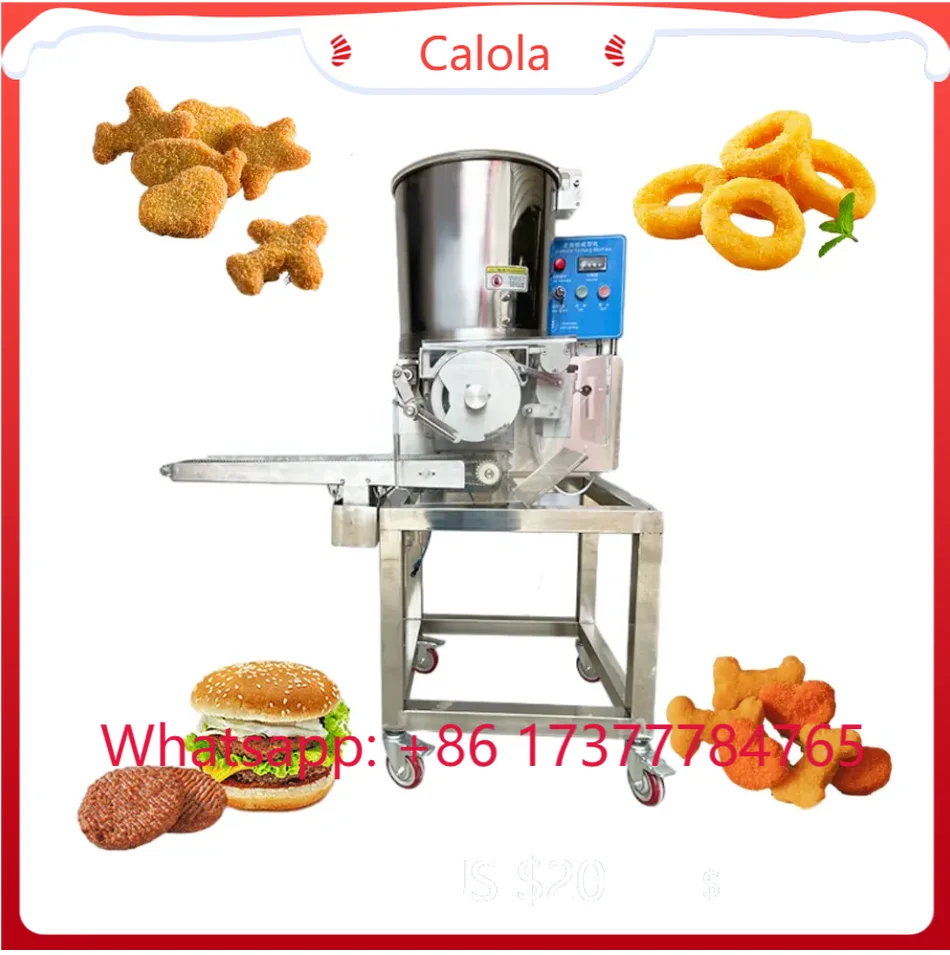 Fully automatic burger burger meat patty making meat patty forming machine
