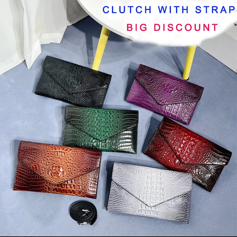 Women Hot Sales Crocodile Handbag Female Alligator Pattern Leather Clutches Purse Crossbody Shoulder Bag Evening Bags
Women Hot Sales Crocodile Handbag Female Alligator Pattern Leather Clutches Purse Crossbody Shoulder Bag Evening Bags