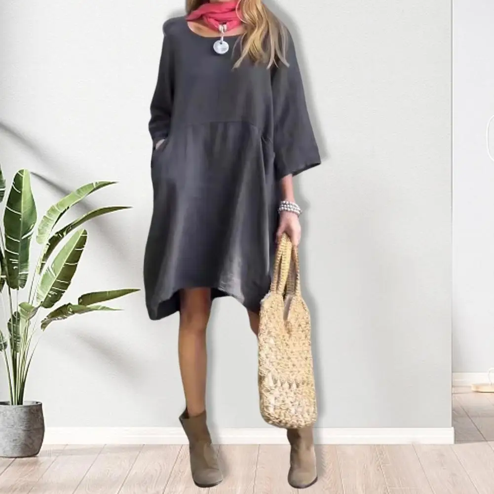 Summer Women's Dress Irregular Hem A Line Loose Solid Color Pocket Pullover Patchwork Casual Women's Dress
Summer Women's Dress Irregular Hem A Line Loose Solid Color Pocket Pullover Patchwork Casual Women's Dress