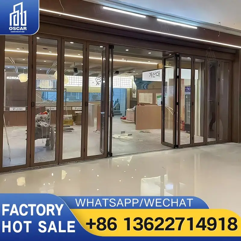 Настраиваемая алюминиевая дверь-гармошка заводского производства, идеально подходящая для коммерческих помещений в Европе. Алюминиевая складная дверь.
Настраиваемая алюминиевая дверь-гармошка заводского производства, идеально подходящая для коммерческих помещений в Европе. Алюминиевая складная дверь.