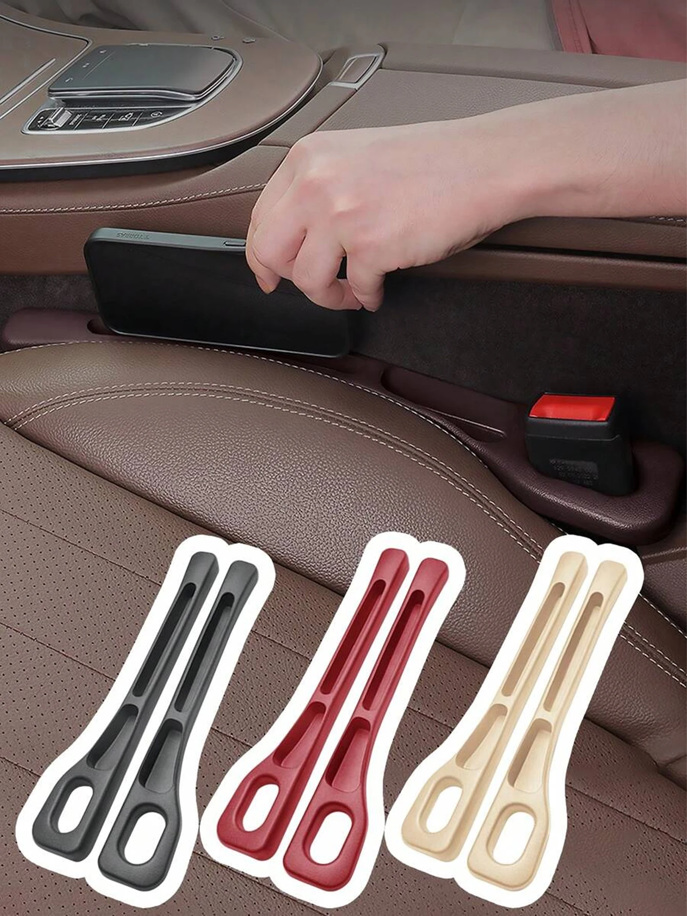2pcs Car Seat Gap Filler, Dual Slot Design, Car Interior Accessories, Phone & Key Storage Box, Car Slot Pad, Seat Gap Fillers
2pcs Car Seat Gap Filler, Dual Slot Design, Car Interior Accessories, Phone & Key Storage Box, Car Slot Pad, Seat Gap Fillers