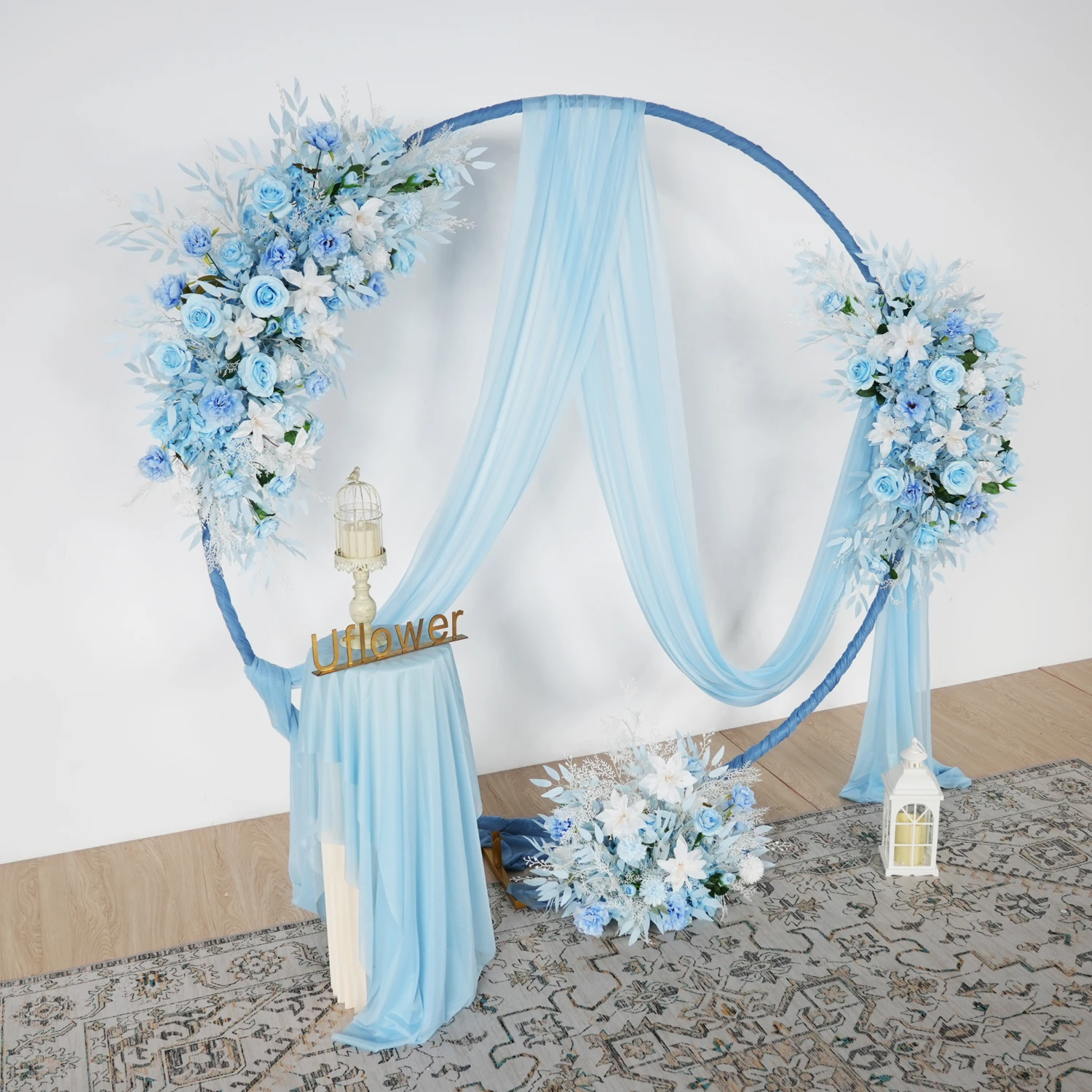 Uflower Blue Series Wedding Decoration Flower Row Arrangement Artificial flower Arch Decor Hanging Corner Floral Scene Supplies
Uflower Blue Series Wedding Decoration Flower Row Arrangement Artificial flower Arch Decor Hanging Corner Floral Scene Supplies