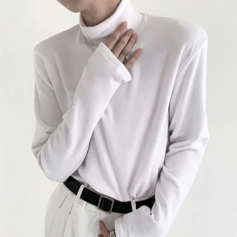 Autumn and Winter Black Stacked Collar Base Long-sleeved T-shirt Trendy High-end Slim Layered Men's Warm Design Top
Autumn and Winter Black Stacked Collar Base Long-sleeved T-shirt Trendy High-end Slim Layered Men's Warm Design Top