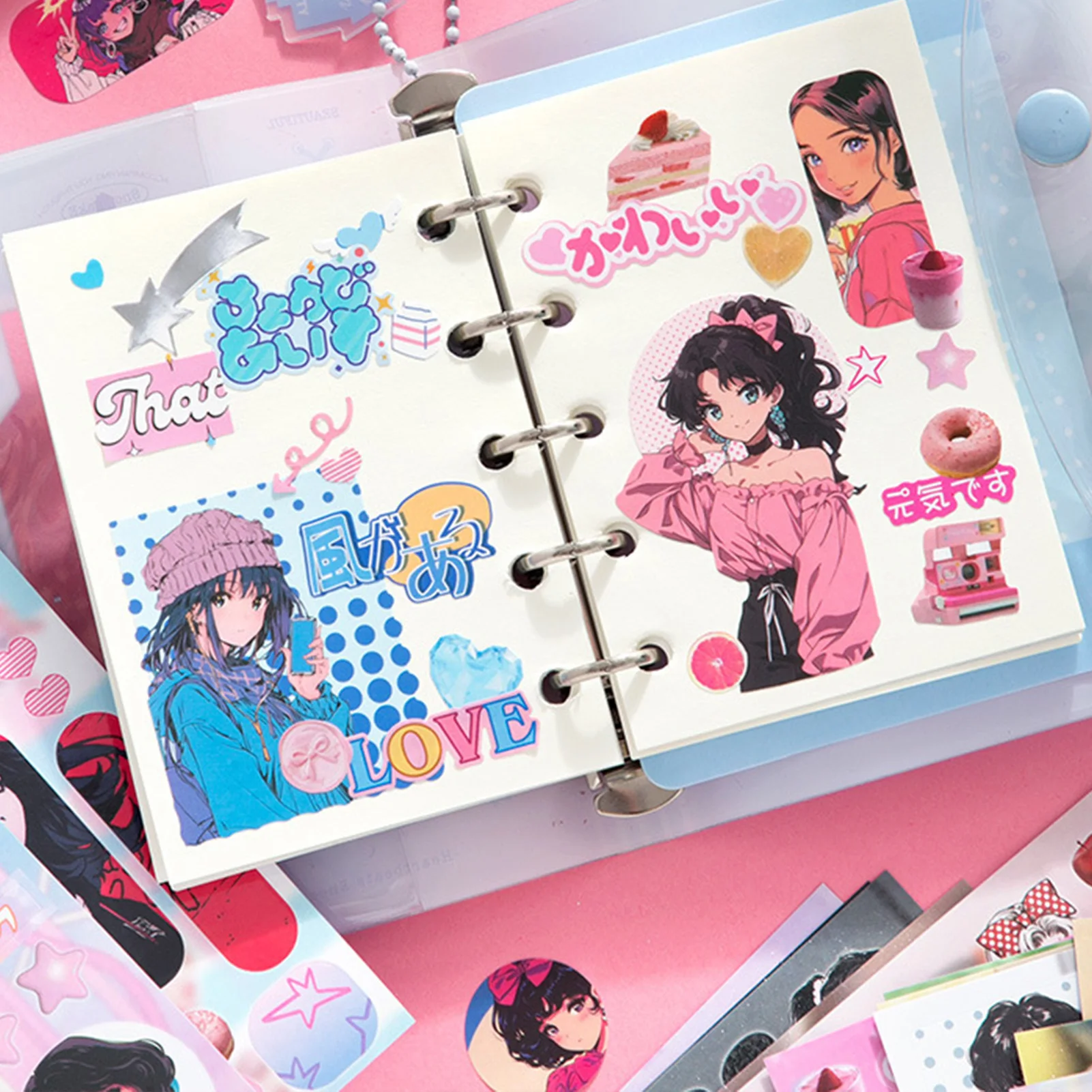 Japanese Showa Sticker Book Millennium Memory Scrapbooking Stickers for DIY Craft Scenes Kawaii Stationery 60PCS
Japanese Showa Sticker Book Millennium Memory Scrapbooking Stickers for DIY Craft Scenes Kawaii Stationery 60PCS