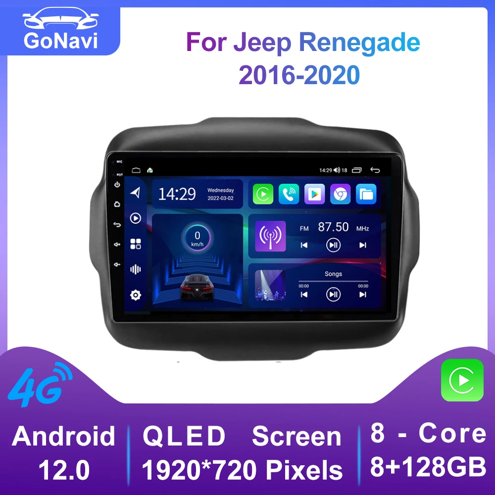 Android 12.0 System Car Multimedia Player For Jeep Renegade 2016-2020 Car Stereo Radio Intelligent GPS Navigation Touch Screen
Android 12.0 System Car Multimedia Player For Jeep Renegade 2016-2020 Car Stereo Radio Intelligent GPS Navigation Touch Screen