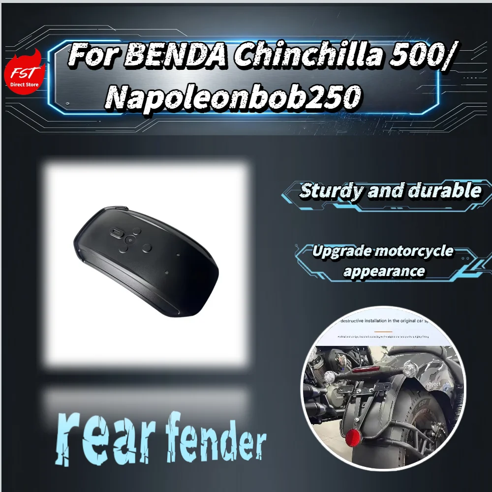 For Benda Chinchilla 500 Napoleon 250 Rear Fender Mudguard Splash Guard No-Mud Splash Waterproof Accessories
For Benda Chinchilla 500 Napoleon 250 Rear Fender Mudguard Splash Guard No-Mud Splash Waterproof Accessories