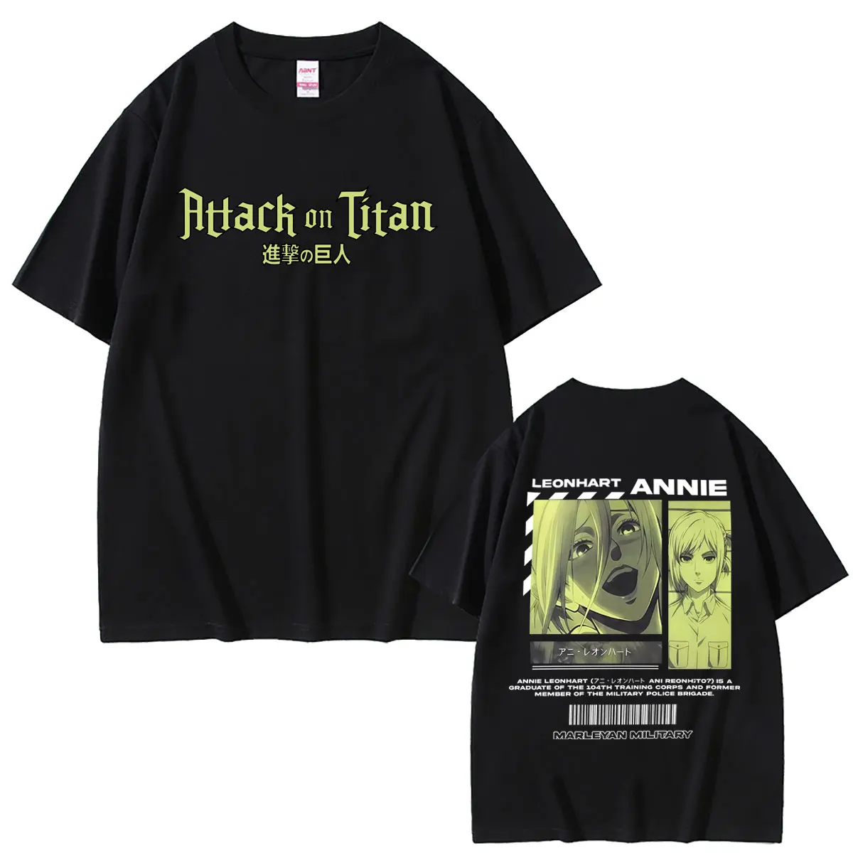 Japanese Anime Attack on Titan Annie Leonhart Graphic Print T-shirt Men Women Manga Harajuku Oversized T Shirt Summer Streetwear
Japanese Anime Attack on Titan Annie Leonhart Graphic Print T-shirt Men Women Manga Harajuku Oversized T Shirt Summer Streetwear
