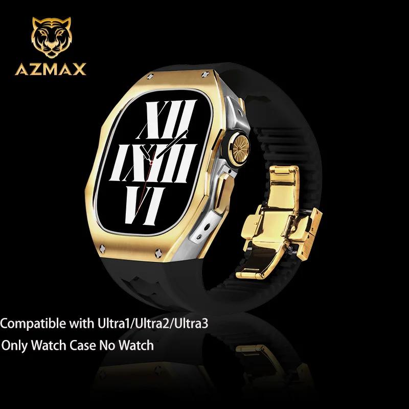 Ultra1/Ultra2/Ultra3 49mm Fluororubber Band Cover for iWatch Fashion Titanium Alloy Watch Case Strap Modification Kit Set
Ultra1/Ultra2/Ultra3 49mm Fluororubber Band Cover for iWatch Fashion Titanium Alloy Watch Case Strap Modification Kit Set