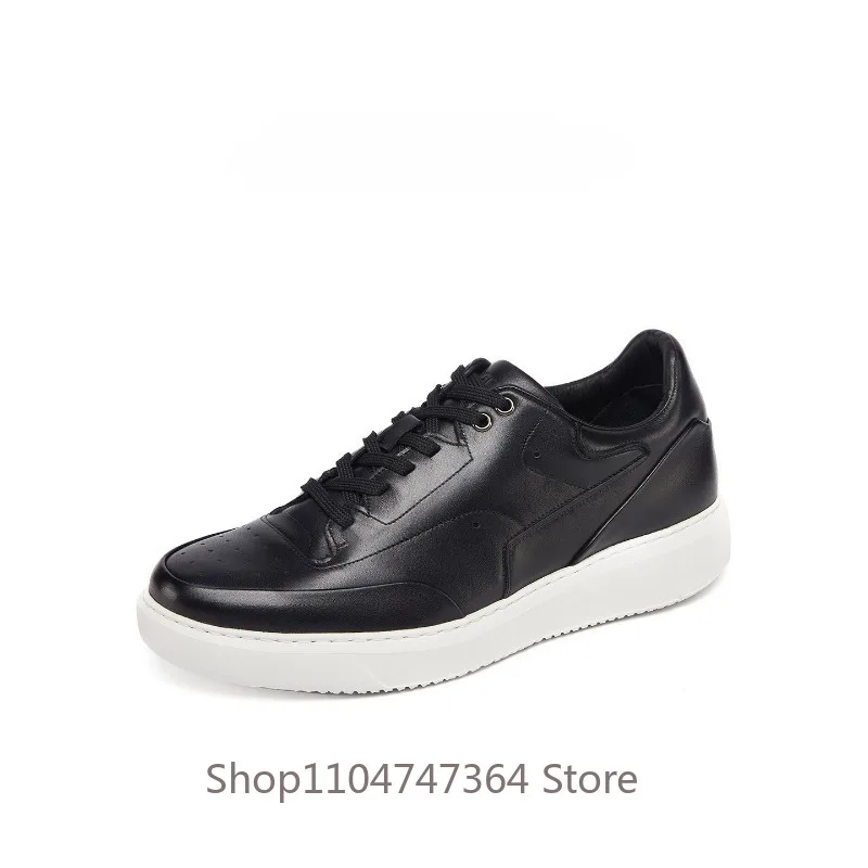 Designer Men's Casual Board Shoes High-end Genuine Leather Breathable Lace Up Platform Sport Shoes Male Hiking Sneakers Flats
Designer Men's Casual Board Shoes High-end Genuine Leather Breathable Lace Up Platform Sport Shoes Male Hiking Sneakers Flats