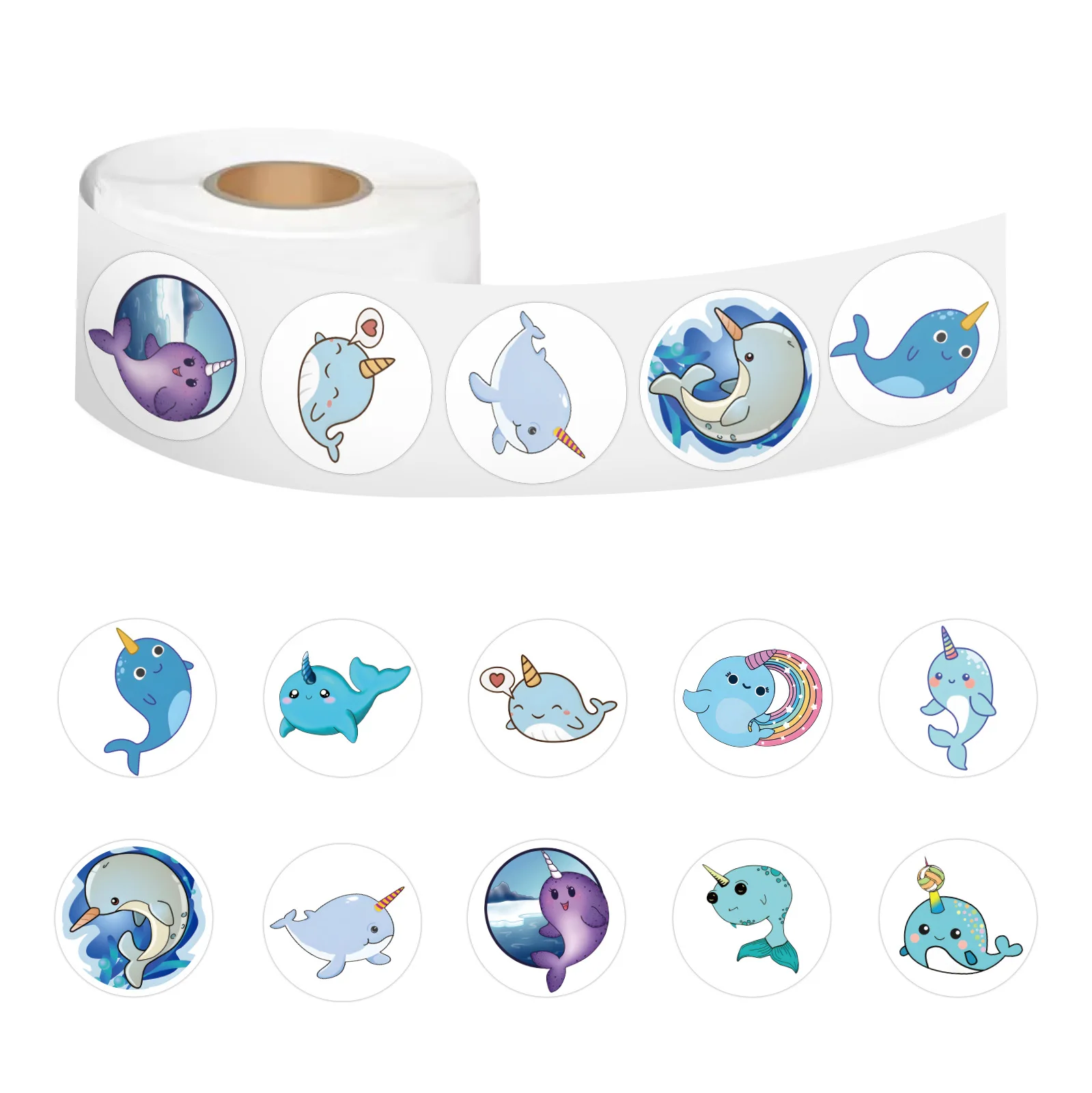 500Pcs/Roll Kawaii Narwhal Sealing Stickers Cute Cartoon Animal Decal Computer Luggage Helmet Cup DIY Scrapbook Toy Sticker Gift
500Pcs/Roll Kawaii Narwhal Sealing Stickers Cute Cartoon Animal Decal Computer Luggage Helmet Cup DIY Scrapbook Toy Sticker Gift