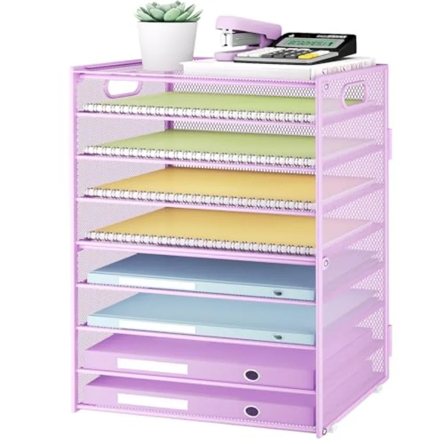 9 Tier Paper Letter Tray Desk Organizer with Handles - Metal Mesh File Holder Paper Sorter Desk Organizer for Office Home Schoo
9 Tier Paper Letter Tray Desk Organizer with Handles - Metal Mesh File Holder Paper Sorter Desk Organizer for Office Home Schoo