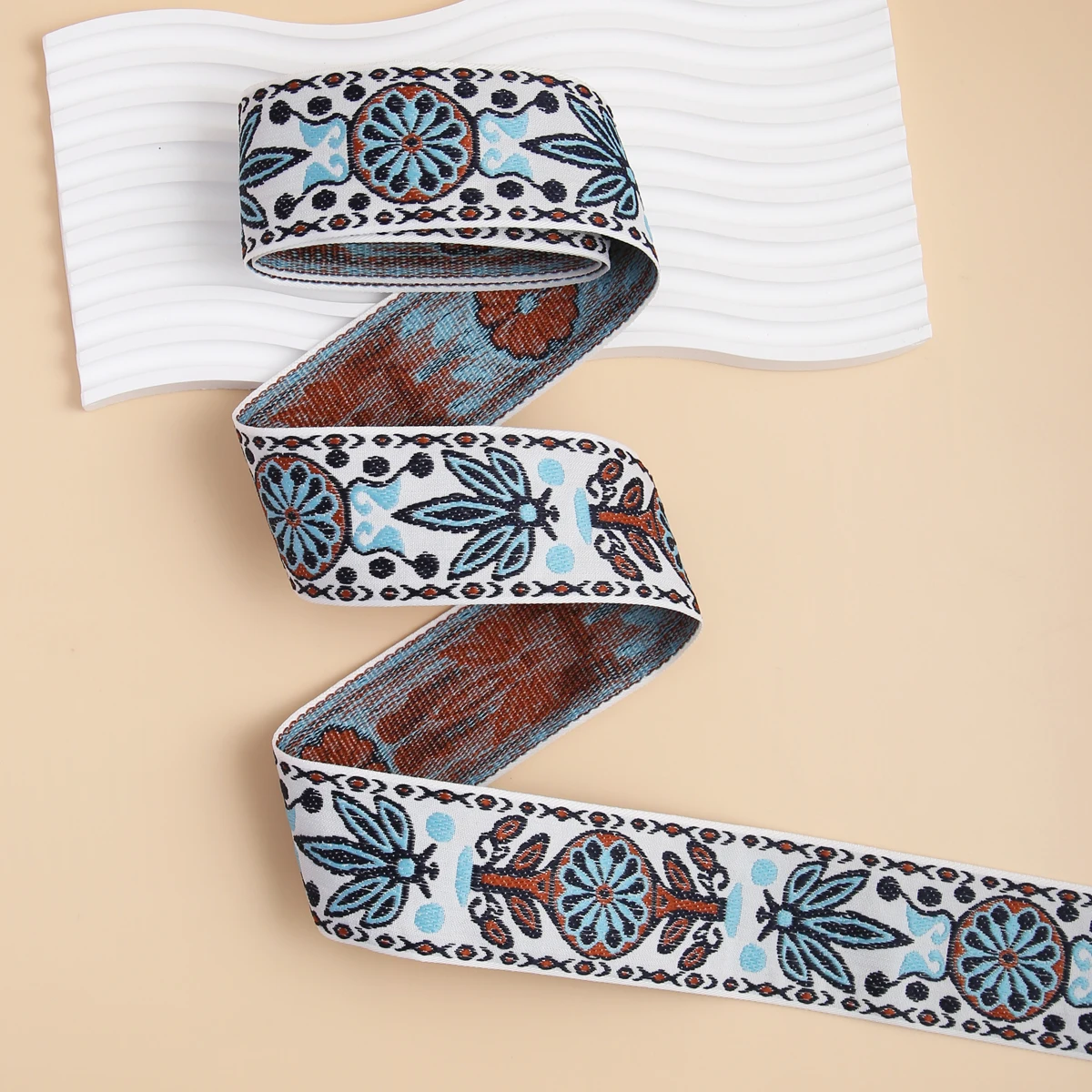 2M 50MM 2 Inch Polyester Blue Leafs Jacquard Webbings For Sewing Bag Strap Decor Ribbons Belt Garment Tape DIY Accessories
2M 50MM 2 Inch Polyester Blue Leafs Jacquard Webbings For Sewing Bag Strap Decor Ribbons Belt Garment Tape DIY Accessories
