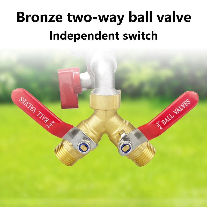 3/4 In Threaded Y-Shaped Two-Way Valve With Independent Handle For Bidirectional Diverter Suitable For Garden Hoses And Faucets
3/4 In Threaded Y-Shaped Two-Way Valve With Independent Handle For Bidirectional Diverter Suitable For Garden Hoses And Faucets