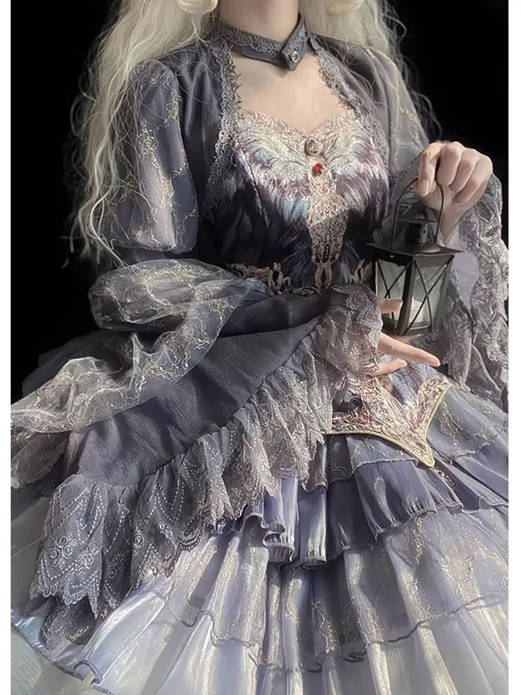 Grey Lace Sleeve JSK Dress Lolita Set Princess Style Puffy Cute Wedding Dress Other Brand Other Material Other Style
Grey Lace Sleeve JSK Dress Lolita Set Princess Style Puffy Cute Wedding Dress Other Brand Other Material Other Style