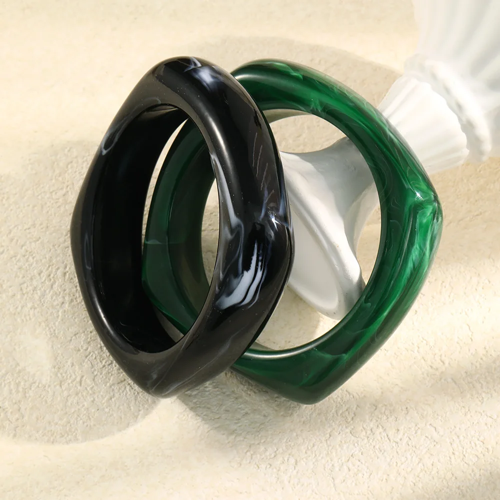 Black Green Acrylic Acrylic Wide Bracelet Bangle Waterproof Minimalist Chunky Square Wrist Jewelry Fashion Trendy Gift for Women
Black Green Acrylic Acrylic Wide Bracelet Bangle Waterproof Minimalist Chunky Square Wrist Jewelry Fashion Trendy Gift for Women